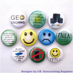 Smileys and More Geocaching Button Set