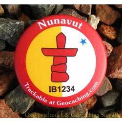 Canadian Territories Trackable Button - Nunavut