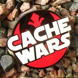 Cache Wars Black Nickel Geocoin - May the 4th Be With You