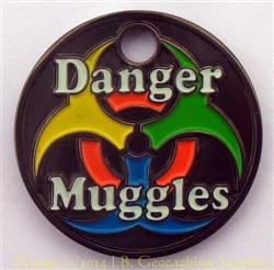Danger Muggles PathTag - Black Nickel Glow Version