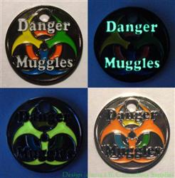 Danger Muggles PathTag Pair - Nickel and Black Nickel Glow Versions