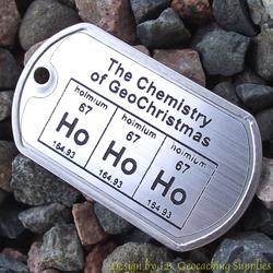 Ho Ho Ho - The Chemistry of GeoChristmas Trackable Dog Tag