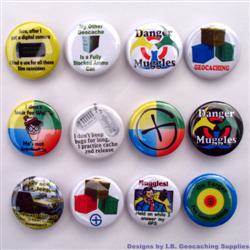 Muggles and More Geocaching Button Set